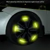 20 pegatinas reflectantes para ruedas de coche, pegatinas de advertencia para neumáticos, pegatinas tridimensionales 3D para coche, decoración personalizada y creativa.