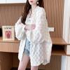 Camisa Polo de Estilo Perezoso con Corte Cuidadoso para Mujer 2024 Estilo Caliente Chaqueta Cardigan Holgada Protector Solar Fina y Moderna