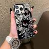 Funda de Teléfono Móvil Apple 16Pro de Gama Alta, Color Gengar de Moda y Genial, Láser Plateado, Cubierta Protectora para iPhone17Promax