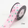 Cinta de regalo con lunares de 25 mm con pasador, caja para pastel DIY, cinturón decorativo, cinta de embalaje, 10 yardas/Rollo