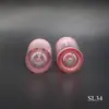 Tubo redondo de color rosa degradado para brillo de labios 3.5 ml, tubo vacío de plástico para brillo de labios, material de embalaje, pedir al fabricante