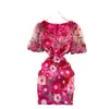 Estilo Francés Vestir Mujer Corte Francés Industria Pesada Bordado Malla Manga Abullonada Cintura Ceñida Vestido Mujer Aspecto Delgado Vestido Elegante