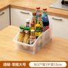 Gabinete de Cocina de Moda Sencillo con Estante Integrado con Ruedas Caja de Almacenamiento Botella Tarro de Almacenamiento para Condimentos de Cocina Gabinete Clasificador