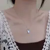 Collar con Anillo de Zirconia de Temperamento para Mujer Cadena de Clavícula Personalizada Nuevo Estilo Caliente 2025 Lujo Accesible Nicho Collar de Gama Alta