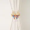Atrapasueños de Mariposa Europeos y Americanos Transfronterizos Exquisitos y Elegantes de Lujo Incrustados con Diamantes para Cortinas del Hogar, Dormitorio y Sala de Estar, Ganchos para Cortinas al por Mayor