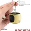 Amazon Transfronterizo Llavero Acrílico de Altavoz Plano Lindo 2D Decoración para Llaves de Coche y Bolsa Regalo Pequeño