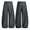 Pantalones de Rayas de Pierna Curva Estilo Retro Old Money Muxi Clothing para Hombre Casual Americano de Trabajo