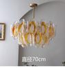 Lustre de vidro francês médio antigo âmbar francês americano vintage sala de estar sala de jantar quarto lâmpadas