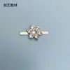 Novas Sandálias de Caverna Sapato Cruzado Fivela de Sapato Chinelos Material Di Prata Galvanizada Flor Estrela Acessórios de Joia Strass Fivela de Sapato