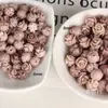 6mm Rosa En relieve 8mm Multicolor Rosa Concha Sintética Rosa Flor Pequeña Agujero Pasante Cuentas Sueltas Accesorios para Joyería Antigua DIY