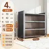 Armário de Armazenamento de Aço Prateleira de Armazenamento Doméstico Estante de Livros para Quarto Armário de Armazenamento Multi-Camadas de Piso para Varanda com Porta Armário de Armazenamento para Sala de Estar