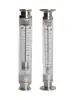 Medidor de Vazão Caliper 50,5, Medidor de Vazão de Instalação Rápida em Aço Inoxidável, Medidor de Vazão com Rotor de Boia, Tipo para Tubulação Sanitária