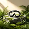 Gafas de natación antivaho de alta definición para niños, gafas de natación de silicona con marco grande, gafas impermeables universales para niños y niñas, estilo de dibujos animados