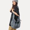 Bolso bandolera de color puro de estilo coreano a la moda para mujer 205 Nuevo estilo Bolso de axila para mujer Denim lavado Bolso de hombro para ir al trabajo