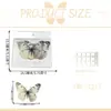 Adesivos de Parede Borboleta e Abelha Estéreo 3D Personalizados para Casamento, Festival, Decoração de Aniversário, Adesivos de Fundo, Borboletas Simuladas