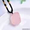Nuevo colgante de piedra natural original de Amazon, colgante de piedra original irregular de color púrpura, rosa, amarillo y blanco, collar al por mayor.