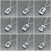 Collar de Letras Versátil de Moda Unisex Accesorio de Ropa de Nicho para Hombres Diseño Acero Inoxidable Letras Inglesas Simple Estudiante