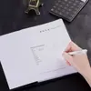 Cuaderno de Minutas de Reunión Deli Cubierta de Cuero 16K Cuaderno Sencillo Grosor Espesor Plan de Trabajo Bloc de Notas 25K Negocios