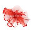 Tiara de Fiesta Europea y Americana para Novia Vestido Elegante Accesorios para el Cabello Vintage Moda Pluma Exagerada Cena Red para el Cabello Pequeño Topper para Mujeres
