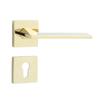 Manija de puerta de madera de aleación de zinc al por mayor para dormitorio, cocina interior, cerradura silenciosa, puerta de habitación, cerradura magnética dividida