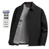 Jaqueta Masculina Estilo Pai 2026 Outono Novo Estilo Gola Reversível Executiva Business Uso Diário À Prova de Vento Jaqueta Masculina