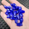 Ágata Azul Zafiro Cuentas Hexagonales Jade Cuentas Sueltas Calcedonia Poligonal Passepartout Pulsera DIY Collar Accesorios de Joyería Cuentas