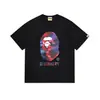 Camiseta BAPE Verão Camuflada Unissex Manga Curta Gola Redonda Estilo Japonês Tendência