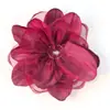 Acessórios de Rede de Tecido Feitos à Mão, Bordas Queimadas de Seda Brilhante, Flores Artificiais, Acessórios de Cabelo Versáteis, Acessórios para Cabeça, Acessórios para Roupas, Acessórios Estilo Ins