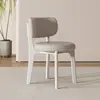 Silla moderna minimalista nórdica para el hogar de madera maciza, silla de diseñador italiano de lujo ligero con respaldo, silla de comedor para apartamentos pequeños