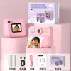 Nueva cámara instantánea infantil transfronteriza con doble lente frontal y trasero, capaz de impresión a color, foto inteligente con IA y grabación de video, cámara infantil
