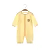 Macacão de Algodão Puro Macacão Verão Manga Longa Roupas de Verão Recém-Nascido Masculino e Feminino Bebê um Fino Roupas de Bebê