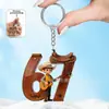 67 Decoración de Fiesta Regalo de Navidad Mochila Tema del Oeste Colgante Plano Nuevo Llavero Vaquero Transfronterizo Acrílico