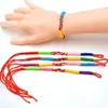Cuerda Roja Tejida Festival del Bote del Dragón Pulsera de Cuerda Colorida Puesto de Venta al por Mayor Cuerda para la Mano Adultos Niños Jardín de Infancia Línea Colorida Productos Terminados