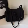 Bolsa Casual de Grande Capacidade para Mulheres 2026 Novo Modelo para Estudantes Universitários, Fashion para Aula, Deslocamento, Viagem, Bolsa Transversal Leve para Ombro