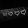 Em estoque atacado prata de lei 925 Seiko colar completo de diamante amor feminino transfronteiriço Europa e Estados Unidos alta sensação corrente clavicular de casal