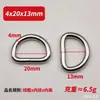 Fivela D de Metal em Estoque do Fabricante, Fivela em Formato D, Argola de Puxar Semicircular, Argola D Semicircular, Fivela em Formato D, Argola em Formato D, Acessórios de Ferragem para Bolsas e Malas