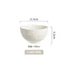 Estilo Ins Moca Nueva Vajilla de Cerámica Plato de Mesa de Gama Alta Bol de Arroz de Alto Valor Hogar Bol Francés para Sopa de Fideos