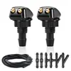 Kit de cabeza de boquilla universal ajustable para boquilla lavaparabrisas de coche y cabezal rociador de limpiaparabrisas
