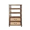Aparador de Madeira Maciça Vintage Armazenamento Estilo Country Americano Sala de Estar Armário Antigo Pousada Armário de Jantar Balde Decorativo Criativo Armário