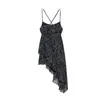 Ropa de Mujer Europea y Americana AliExpress Venta Caliente Moda Vestido Plisado de Lunares
