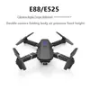 E88pro mini câmera dupla dobrável fotografia aérea HD quadcopter drone aeronave de controle remoto