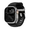 La Correa de Silicona Wild Trail es Adecuada para Apple 10 S11 Generación iWatch Ultra Hebilla de Metal de Aleación de Titanio Pulsera Deportiva