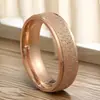 Anillo de Acero Inoxidable Arena Perlada de 2 mm para Mujer Simple Versátil Anillo Estilo Frío Moda Transfronteriza Europea y Americana
