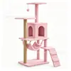 Estrutura de escalada para gatos em grandes quantidades, etiquetagem gratuita da Temu, poste de corda de cânhamo, cama para gatos, rede para gatos, árvore para gatos integrada, arranhador para gatos