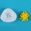 Molde de Silicone Gardênia DIY Chaveiro de Resina Cola para Creme Gesso Aromaterapia Fondant Molde de Chocolate