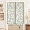 Cortina de Puerta Vintage Estilo Francés para Sala de Estar y Dormitorio, Cortina Divisoria Anti-Miradas Indiscretas, Algodón y Lino, Sin Taladro, Estilo Lujo Ligero, Cortina Decorativa para Colgar en Casa