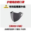 Máscara de protetor solar preto de seda de gelo de ângulo de proteção ocular feminino tridimensional respirável resistente a UV Gini máscara de protetor solar
