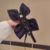 Acessório Doce para Rabo de Cavalo Alto, Ornamento de Cabelo de Laço Fofo, Novo Presilha de Cabelo, Presilha Banana para a Parte de Trás da Cabeça, Design de Franja de Alta Qualidade
