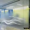 Película Partition de Vidrio Esmerilado Transparente con Gradiente para Cafés de Internet E-Sports, Pegatinas Electrostáticas UV Personalizadas Translúcidas para Oficina