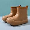 Lindos zapatos de lluvia de media caña para mujer, de suela gruesa y antideslizante, para exteriores, botas de lluvia para todas las estaciones, resistentes al desgaste, de EVA impermeable, zapatos acuáticos de alta calidad